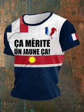 T-shirt à manches courtes Ça mérite Un Jaune Ça Homme